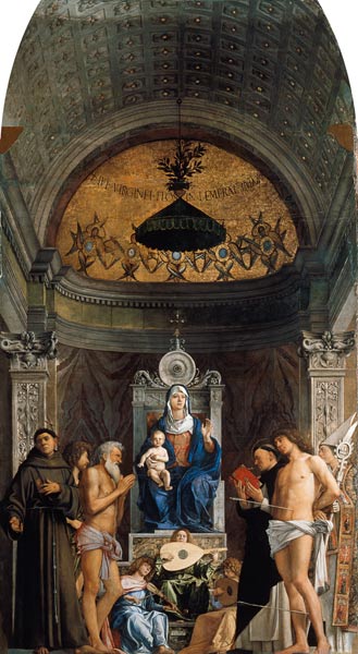 Bellini, Giovanni c.1430 - 1516. - ''Sacra Conversazione'' (Madonna with Child and Saints), 1487/88. from Giovanni Bellini