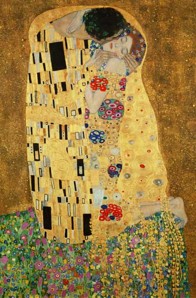The Kiss  (detail) from Gustav Klimt