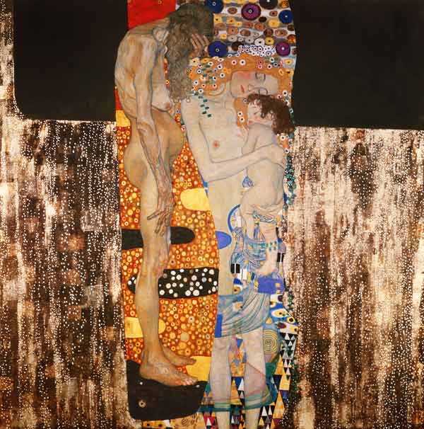 The Three Ages of Woman - oil painting of Gustav Klimt as art print or hand  painted oil.
