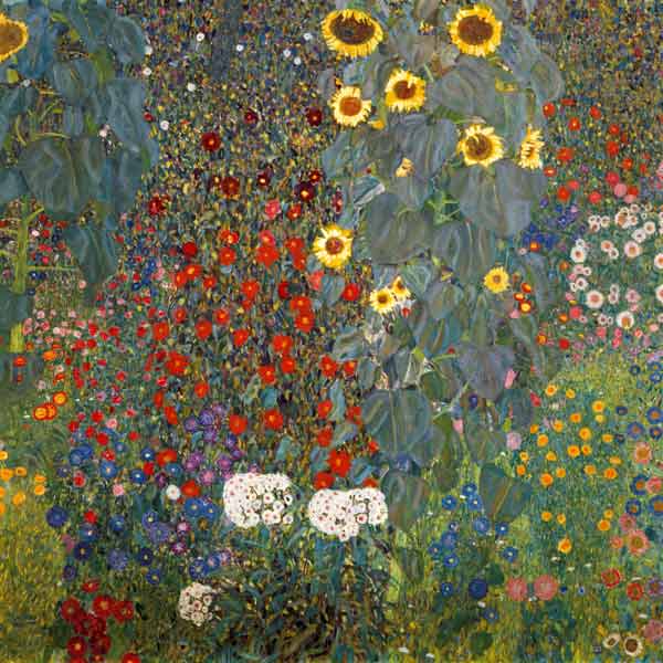 Garden with Sunflowers from Gustav Klimt