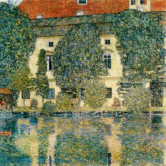 The Schloss Kammer on the Attersee - Gustav Klimt as art print or hand  painted oil.