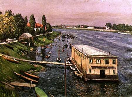 The Pontoon at Argenteuil from Gustave Caillebotte