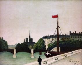 H.Rousseau / View of the Ile Saint-Louis