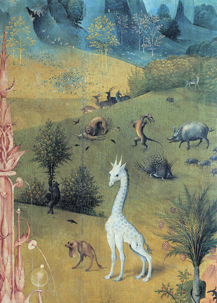 Bosch, Garten der Lüste, Paradies - Hieronymus Bosch as art print or hand  painted oil.