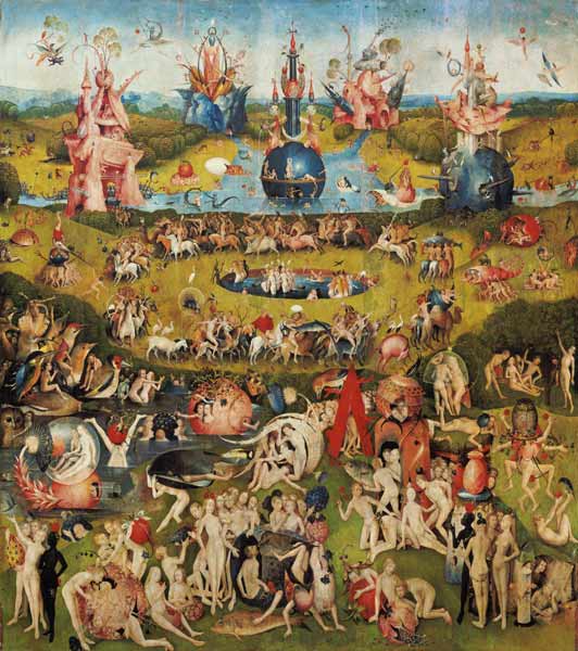 The Garden of Earthly Delights (central panel) from Hieronymus Bosch