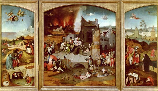 Triptych of the Temptation of St. Anthon - Hieronymus Bosch as art ...