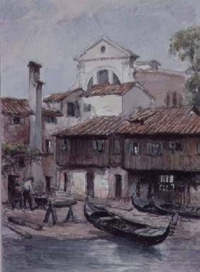 Shipyard near the Church of San Trovaso, Venice