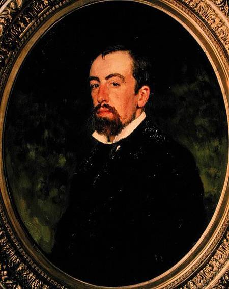 Portrait of Vasiliy Polenov (1844-1927) from Ilja Efimowitsch Repin
