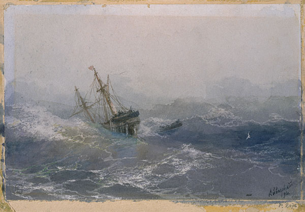 Ship disaster from Iwan Konstantinowitsch Aiwasowski