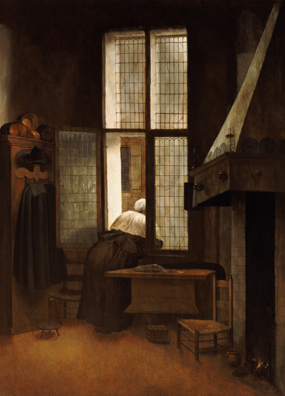 Woman at the window from Jacobus Vrel