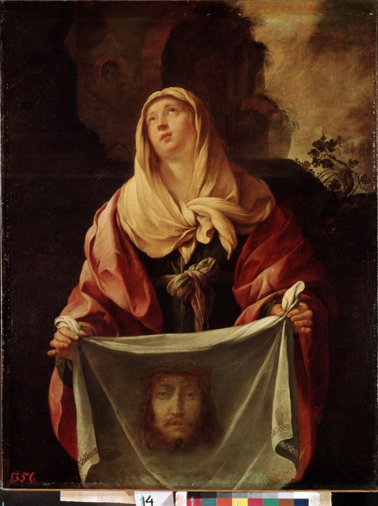 Saint Veronica - Jacques Blanchard as art print or hand painted oil.