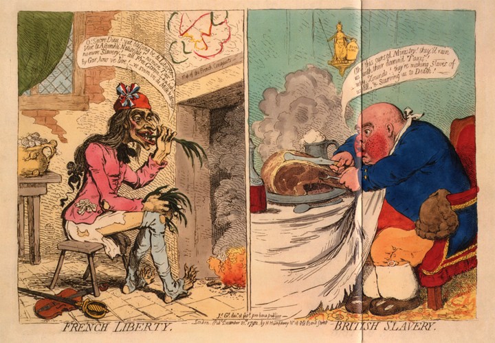 French Liberty. British Slavery from James Gillray