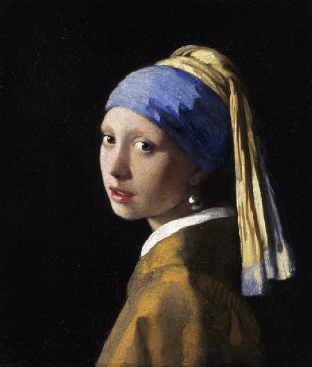 Girl with a pearl earring (restored version 1994) 1665