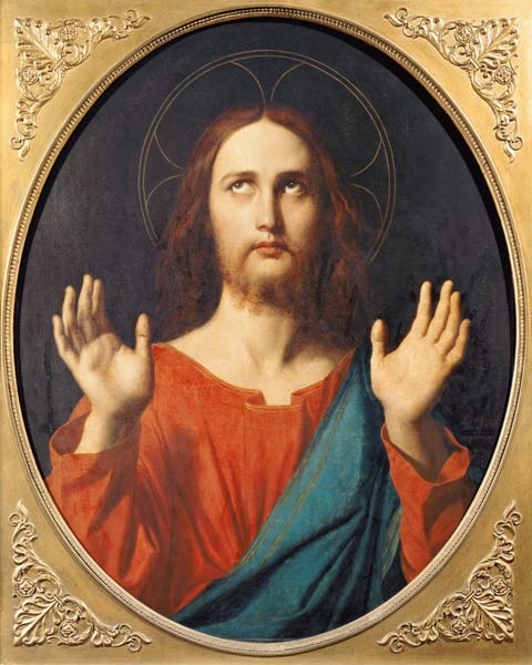 Christ - Jean Auguste Dominique Ingres as art print or hand painted oil.