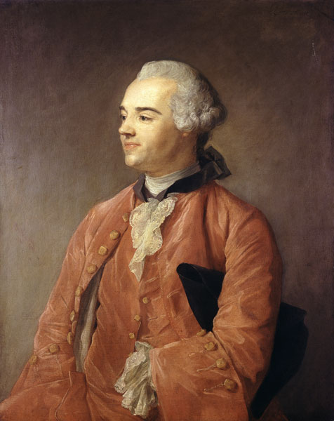 Portrait of Jacques Cazotte (1719-92) - Jean-Baptiste Perroneau as art  print or hand painted oil.
