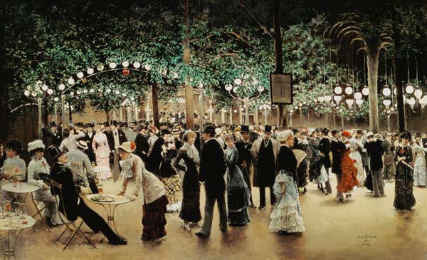 The ball in the park - Jean Beraud as art print or hand painted oil.
