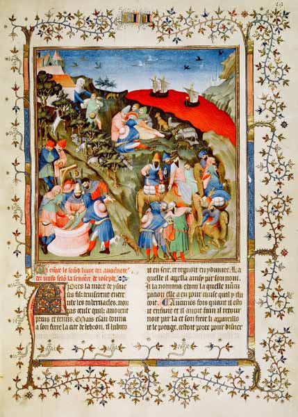 Ms Fr.247 f.25 The Story of Joseph, illu - Jean Fouquet as art print or  hand painted oil.