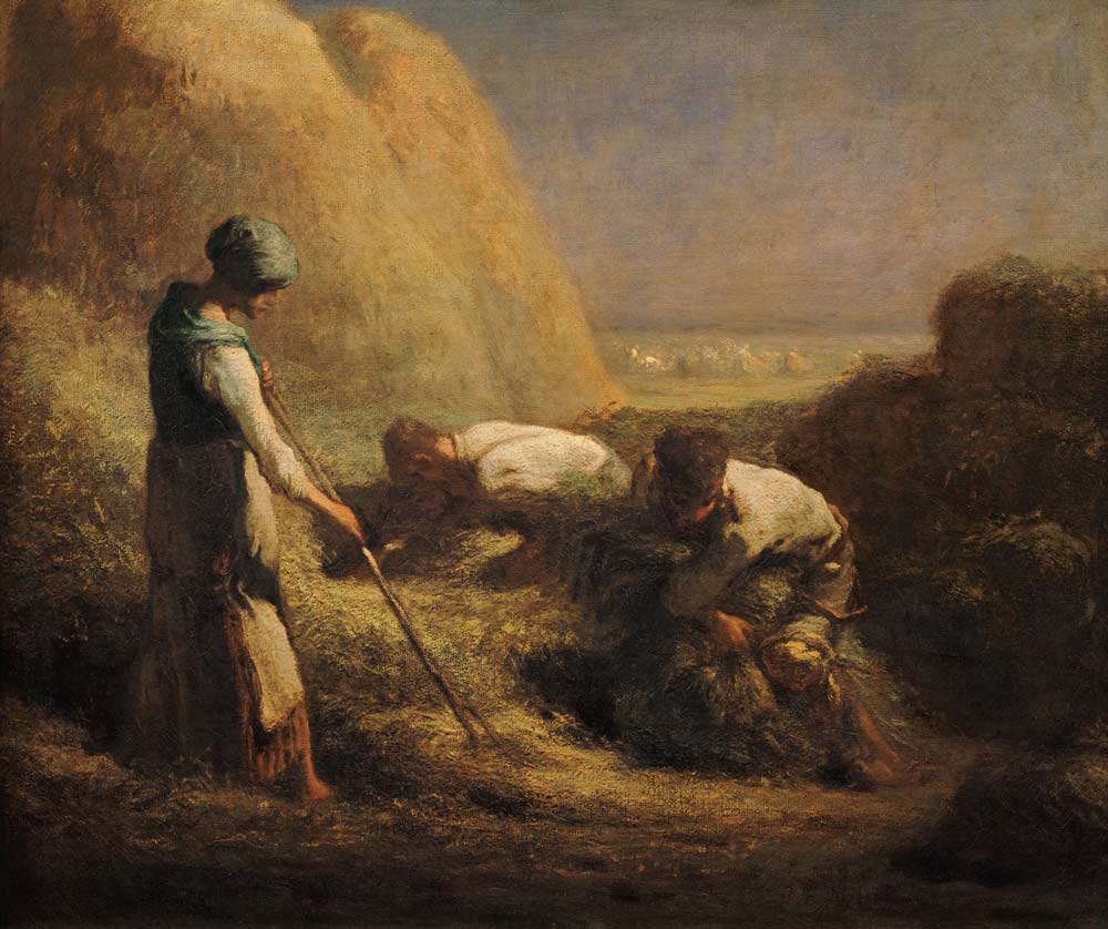 Millet / Hay-Harvest / 1850/51 - Jean-François Millet as art print or hand  painted oil.