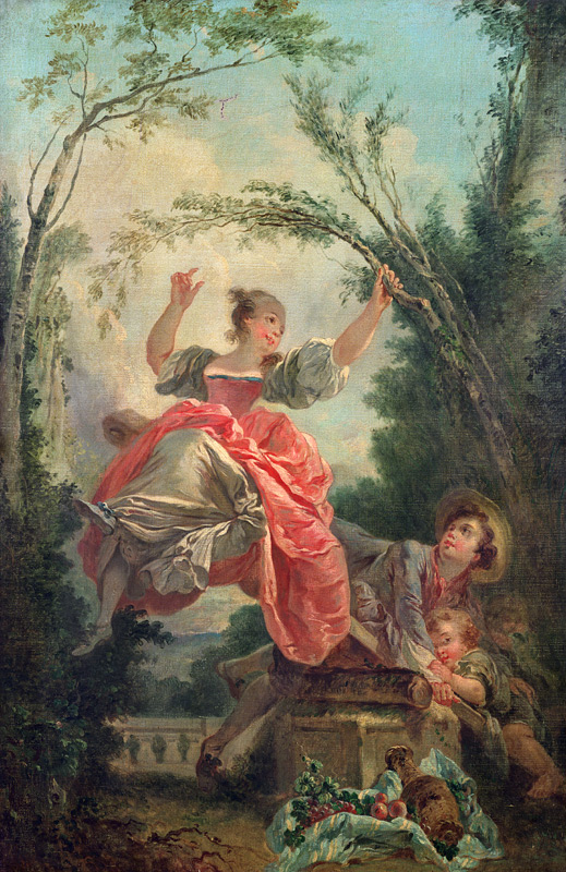 The See-saw - Jean-Honore Fragonard as art print or hand painted oil.