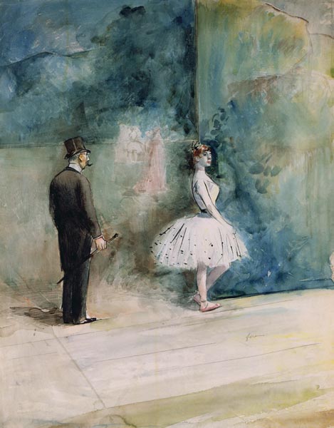 The Dancer - Jean Louis Forain as art print or hand painted oil.