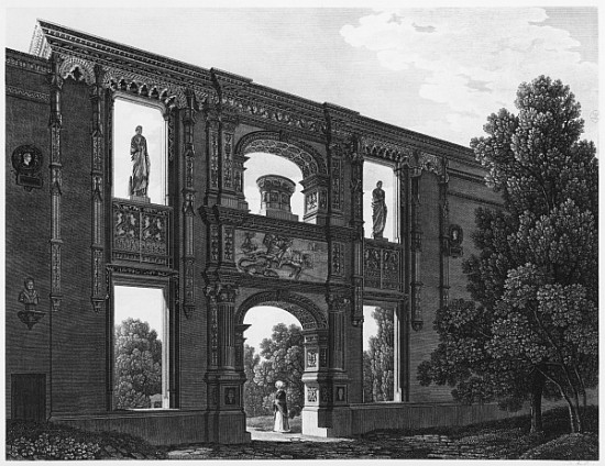 Arch of Gaillon, Musee des Monuments Francais, Paris, illustration from ''Vues pittoresques et persp from Jean Lubin Vauzelle