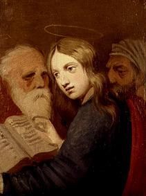12-year-old Jesus with the document scholars from Johann Friedrich Overbeck