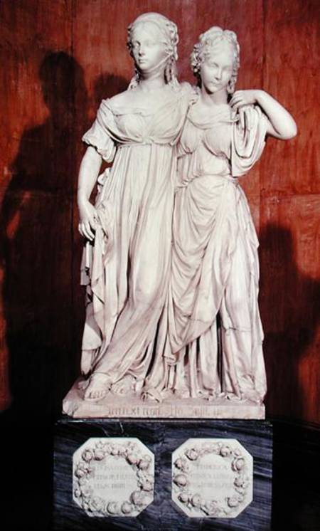 Double statue of the Princesses Louise (1776-1810) and Frederica (1778-1841) of Prussia from Johann Gottfried Schadow