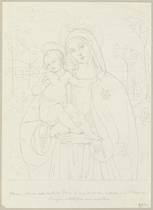 Mary with child from Johann Ramboux