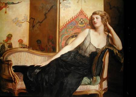 Reclining Woman - John Collier as art print or hand painted oil.