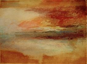 Sunset on  Margate 1840