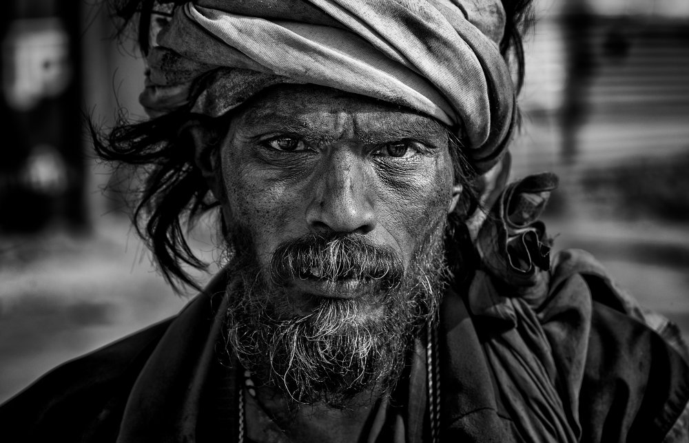 Man at the Kumbh Mela in Prayagraj - India from Joxe Inazio Kuesta Garmendia