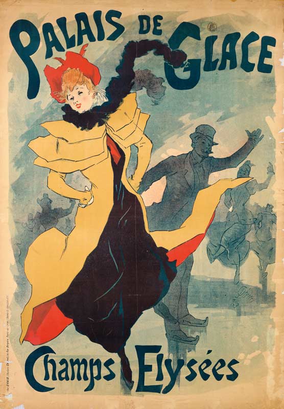 Vintage poster Palais de Glace - art of Jules Chéret as art or hand painted oil.