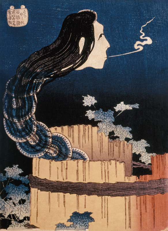 Japanese Ghost - Katsushika Hokusai as art print or hand painted oil.