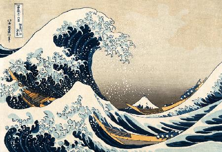 The Great Wave of Kanagawa, from the series ''36 Views of Mt. Fuji'' (''Fugaku sanjuokkei'') pub. Ni - Katsushika Hokusai