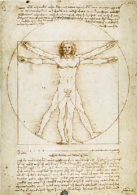 Vitruvian man(proportion drawing) - Leonardo da Vinci