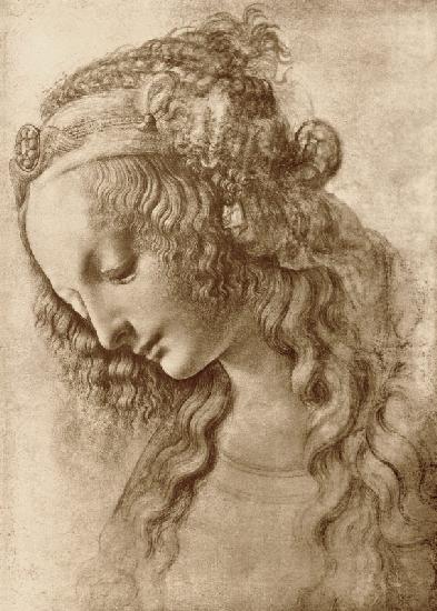 Female head in profile