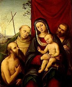The Holy Family with Saints from Lorenzo Costa