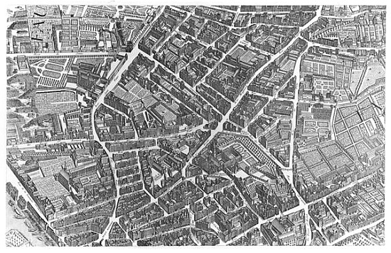 Plan of Paris, known as the ''Plan de Turgot'', pl.7 ; engraved by Claude Lucas, 1734-39 from Louis Bretez