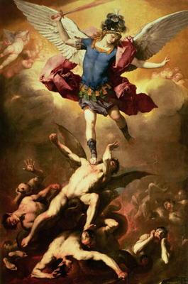 Archangel Michael overthrows the rebel angel, c.1660-65