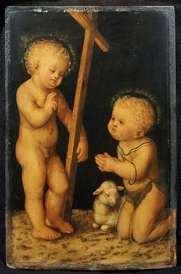 The Christ Child Blessing the Infant St. John the Baptist from Lucas Cranach the Elder