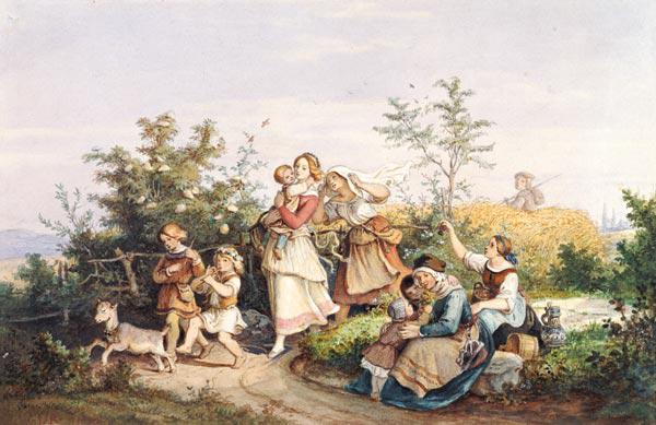 Ludwig Richter , Sommerlust/ 1844