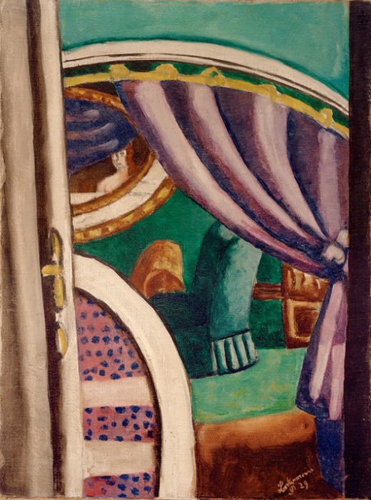 Interieur violett (Der grüne Sessel) from Max Beckmann