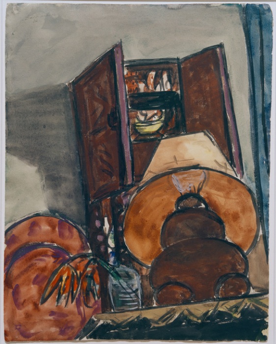 Still life with lamp from Max Beckmann