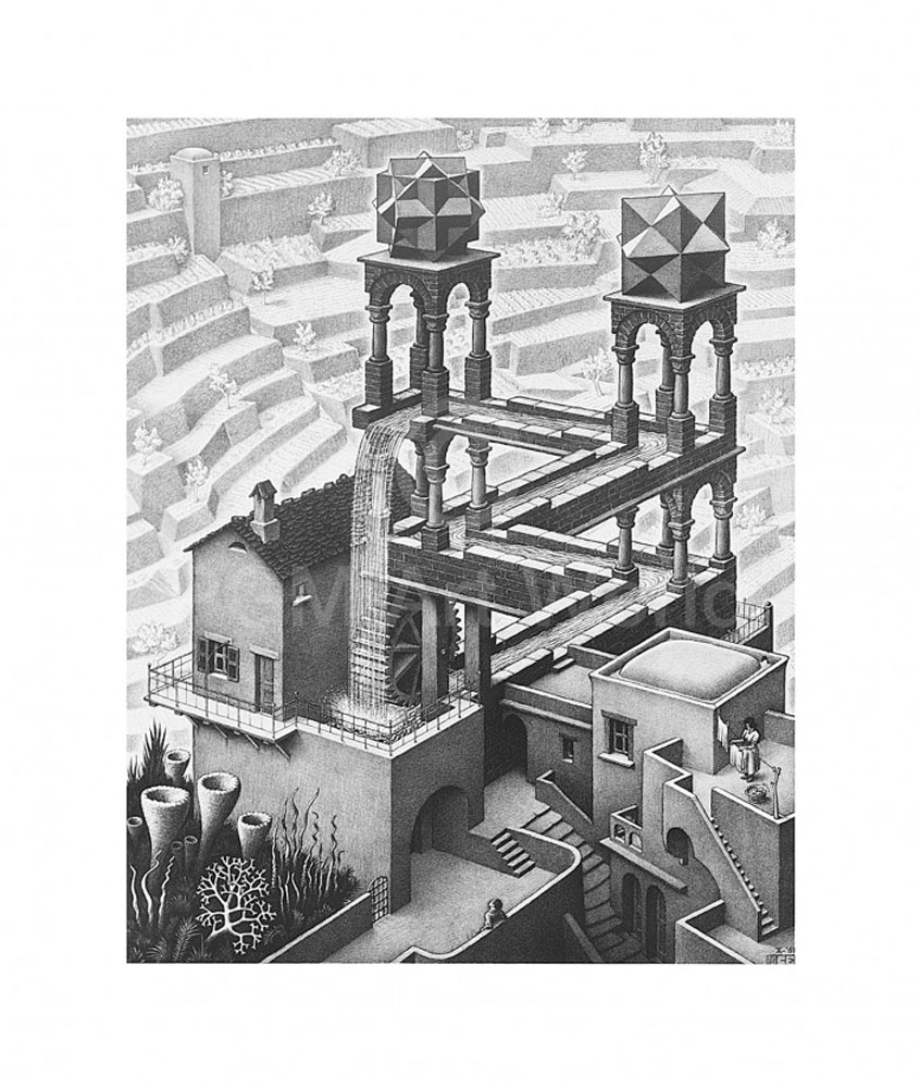 Image: M.c. Escher - Wasserfall - (ESE-15)