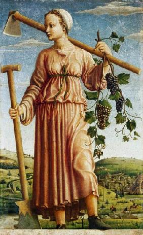 The Muse Polyhymnia as an inventor of the agriculture.