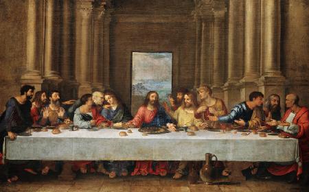 The last Holy Communion. Copy to Leonardo since Vinci.