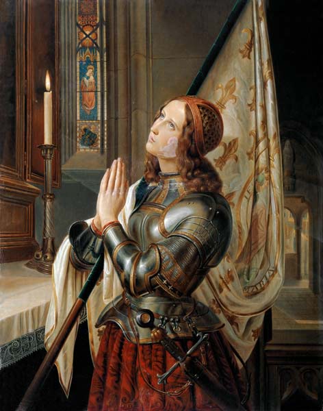 Jeanne d'Arc - N.M. Dyudin as art print or hand painted oil.