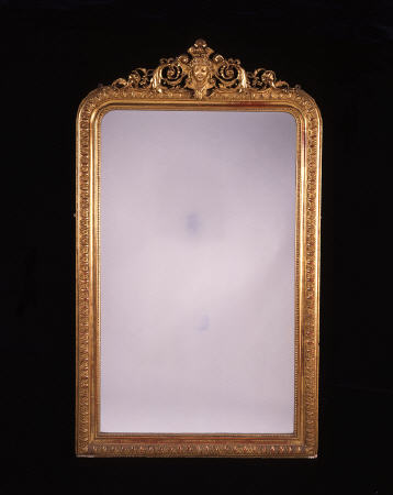 A French Gilt Gesso Overmantel Wall Mirror from 