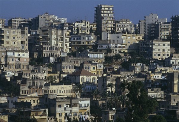 General view of Tripoli (colour photo)  from 