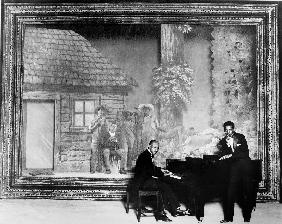 Jazzmen Eubie Blake and Noble Sissle performing